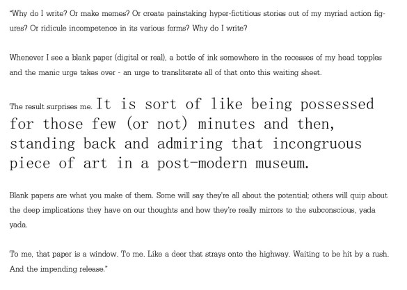 Karthik Krishnan on Blank Papers. 