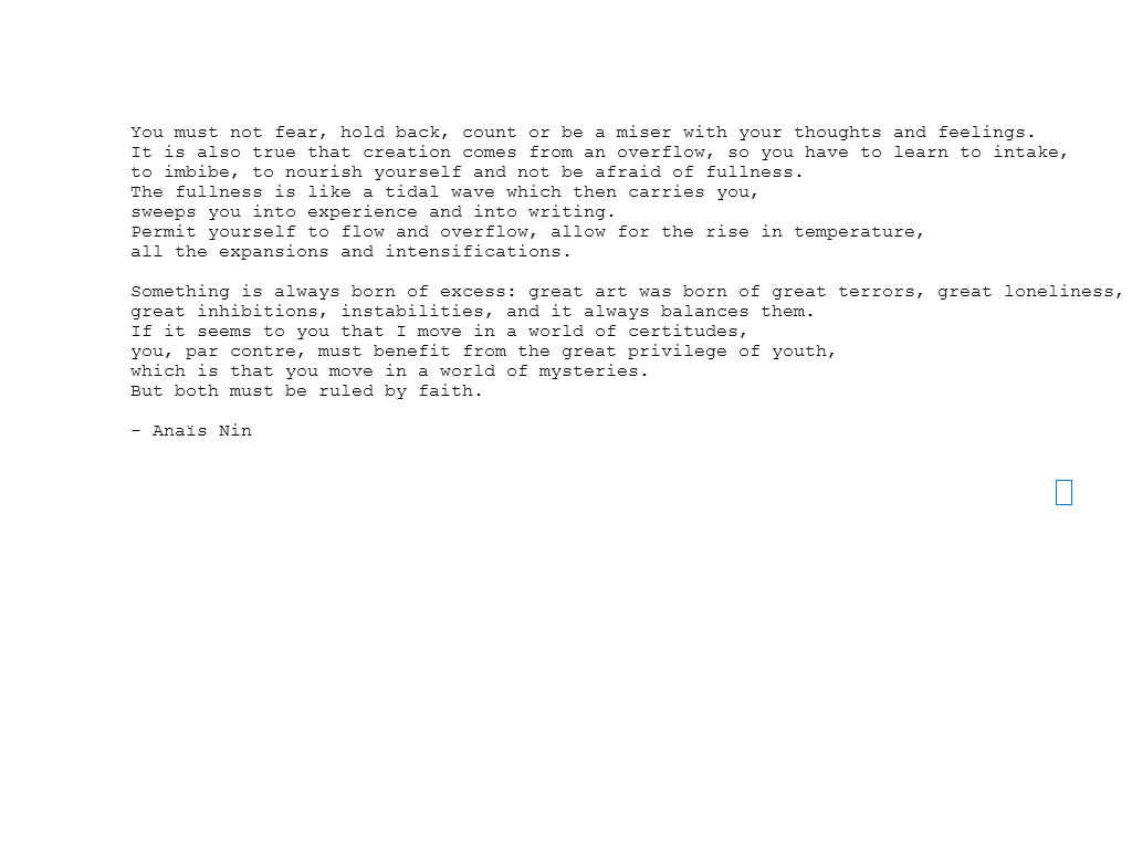 Creativity comes in superlatives. 