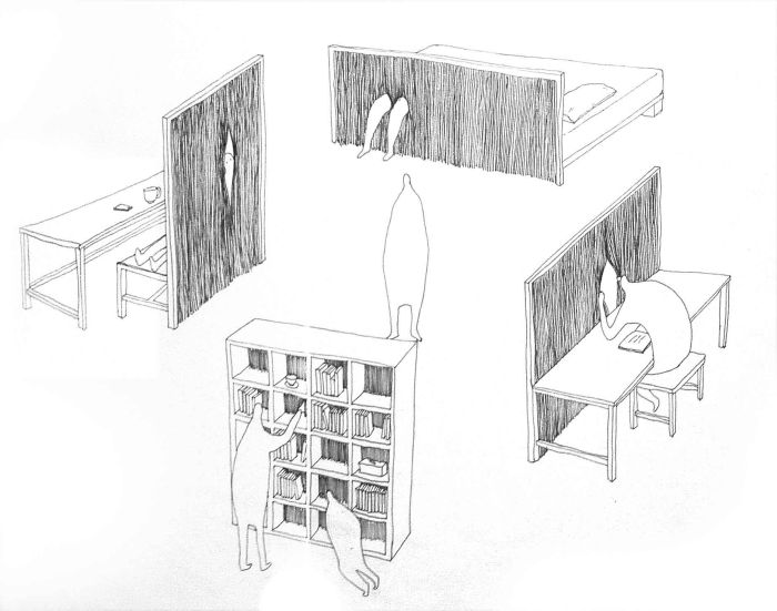 Peeking chair drawing-2