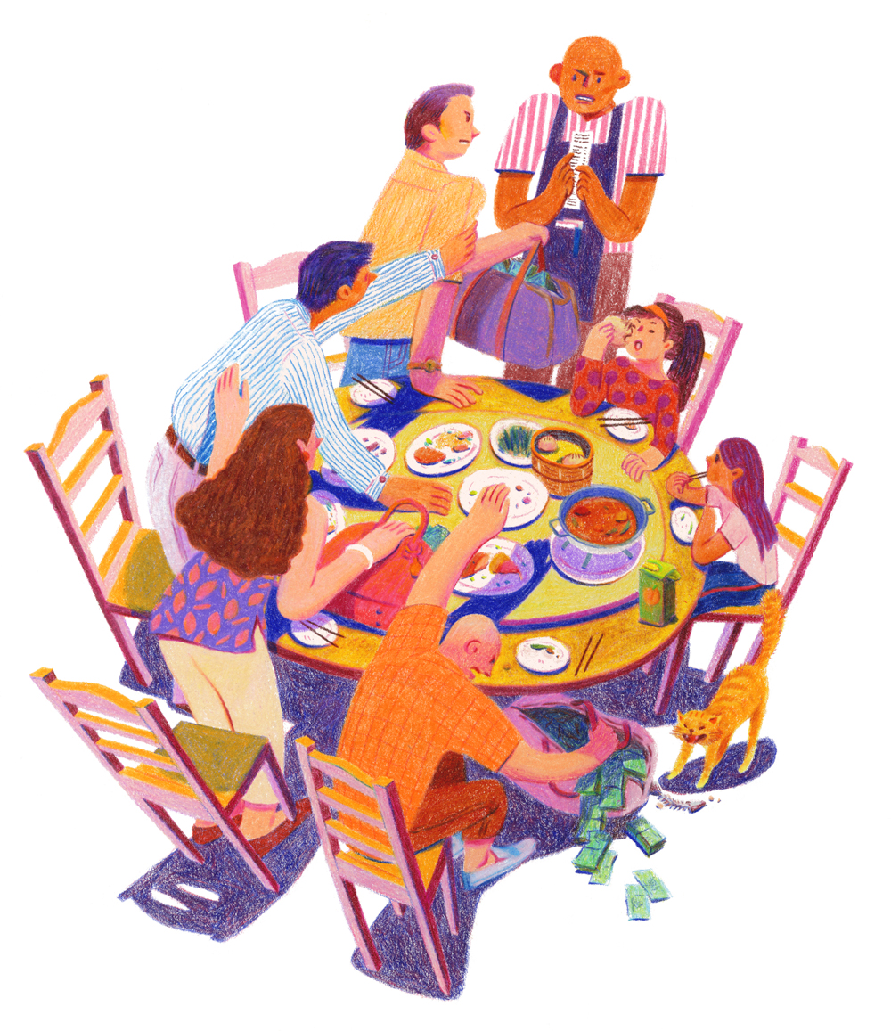 Chinese Paying for a Meal in Zimbabwe During the Hyperinflation